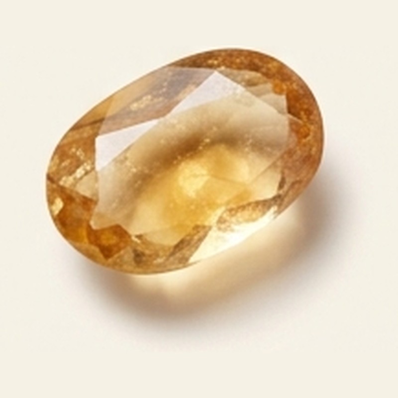 Citrine stone representing the zodiac sign Gemini